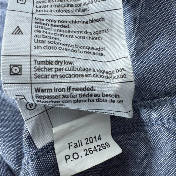 Carhartt Relaxed Fit Short Sleeve Button Down  Size Medium Chambray Blue - Picture 4 of 11